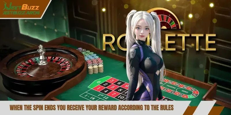When the spin ends you receive your reward according to the rules.